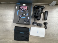 M03 Tongsis Genggam Gimbal Stabilizer Kontrol Jarak Jauh Magnetik Lampu Isi Ulang Mikrofon Pelacak Wajah AI