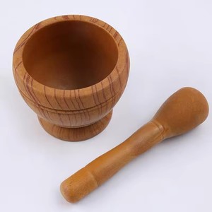 <span class=keywords><strong>Promo</strong></span> vente entière Pound pot d'ail pot d'ail mortier d'ail en bois - Product Image 4