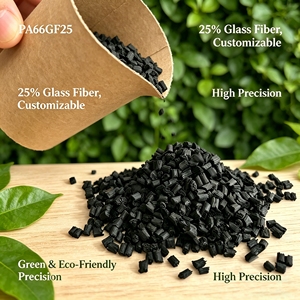 เม็ดพลาสติกโพลีเอไมด์ 66 PA66GF25 ไนลอน 66 เกรด 25% GF เสริมแรงสูง ทนทานต่อการกัดกร่อน ปรับแต่งได้ เป็นมิตรต่อสิ่งแวดล้อม - Product Image 1