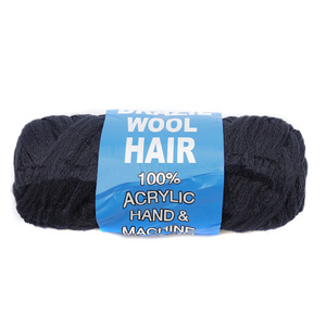 High Quality Afro Hair <b>Extension</b> Brazil Wool Hair <b>Braiding</b> Hair <b>Extension</b> Pre Stretch - Product Image 6