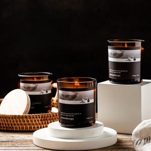 Proveedor de Velas Aromáticas Personalizadas de Lujo de Marca Privada, Hechas a Mano, No Tóxicas, Ecológicas, en Frascos de Vidrio, para Fiestas, Diwali - Product Image 3
