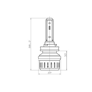 <strong>50W</strong> Super Bright M9 H1 H4 H7 H11 <strong>LED</strong> Headlight Bulb New Condition 6500K Color Temperature for Car Front Lights <strong>Replacement</strong> - Product Image 5