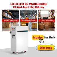 Batterie au lithium-ion LiFePO4 48V 200Ah 300Ah 314AH, pack de batteries pour stockage d'énergie solaire avec BMS intelligent, stock EU