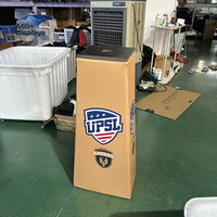 Podium de ballon de football conique avec logo personnalisé, support d'affichage de ballon de football d'extérieur, socle portable pour événements sportifs et tournois