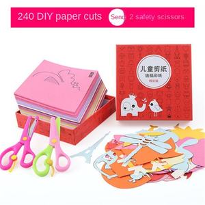 Libro fatto a mano <span class=keywords><strong>fai</strong></span> <span class=keywords><strong>da</strong></span> <span class=keywords><strong>te</strong></span> con taglio di carta per bambini giocattolo educativo per bambini di 4-6 anni ragazzi ragazze scuola materna adatto per bambini Origami materiali - Product Image 6