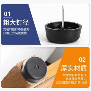 Furniture Foot <b>Pads</b> Plastic 45mm Large Size Adjustable Height Indoor Use - Product Image 1