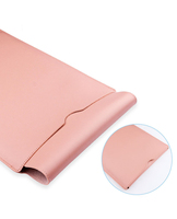 Housse pour ordinateur portable en cuir PU de 12 à 16 pouces, sac de rangement pour tablette imperméable, étui fin et portable rembourré pour ordinateur portable, housse pour tablette