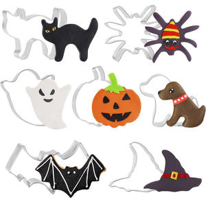 12 pezzi in acciaio inossidabile di <span class=keywords><strong>Halloween</strong></span> stampo per biscotti stampo per biscotti fai da te - Product Image 3