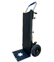 Nouvelle machine d'escalade électrique portable et pliable en acier avec roues triangulaires pour le transport de marchandises et la manutention d'escaliers