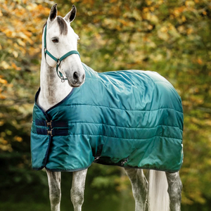 Windproof Horse Cloth Quilted Horse Stable <strong>Rug</strong> Warm Padded Equestrian Blanket with Adjustable Straps for Winter - Product Image 1