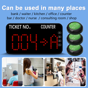 待機番号管理機器ワイヤレスキュー呼び出し病院銀行のためのチケットキュー番号システムを取る - Product Image 2