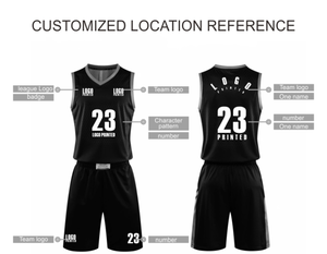 定制标志热身衬衫射击批发t恤篮球马球衫穿运动衫 - Product Image 4