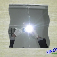 Miroir de maquillage auto-adhésif sans cadre SINOY, design moderne, en verre de sécurité et vinyle, le plus vendu