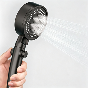 Pommeau de <span class=keywords><strong>Douche</strong></span> Haute Pression 5 Modes Design Moderne <span class=keywords><strong>D</strong></span>étachable avec Perles Filtrantes Adoucissantes Anti-colmatage <span class=keywords><strong>Jet</strong></span> Pluie - Product Image 4