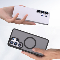 Coque de téléphone antichoc translucide givrée pour Samsung Galaxy S26, sensation magnétique, coque de téléphone portable pour S24 25 26 Ultra Plus