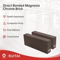 Brique de magnésie chromée de haute qualité sur mesure, réfractaire supérieur pour les zones murales et inférieures des fours à haute température, OEM ODM disponible
