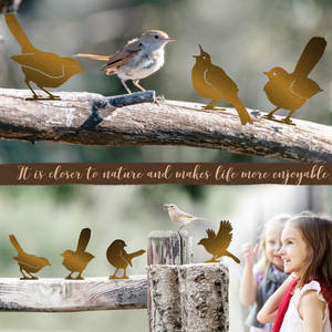 Tuin Metalen Vogels Wanddecoratie Tuinborden Sculpturen en Tuinkunst Rustieke Tuindecoratie Tuinornamenten - Product Image 3