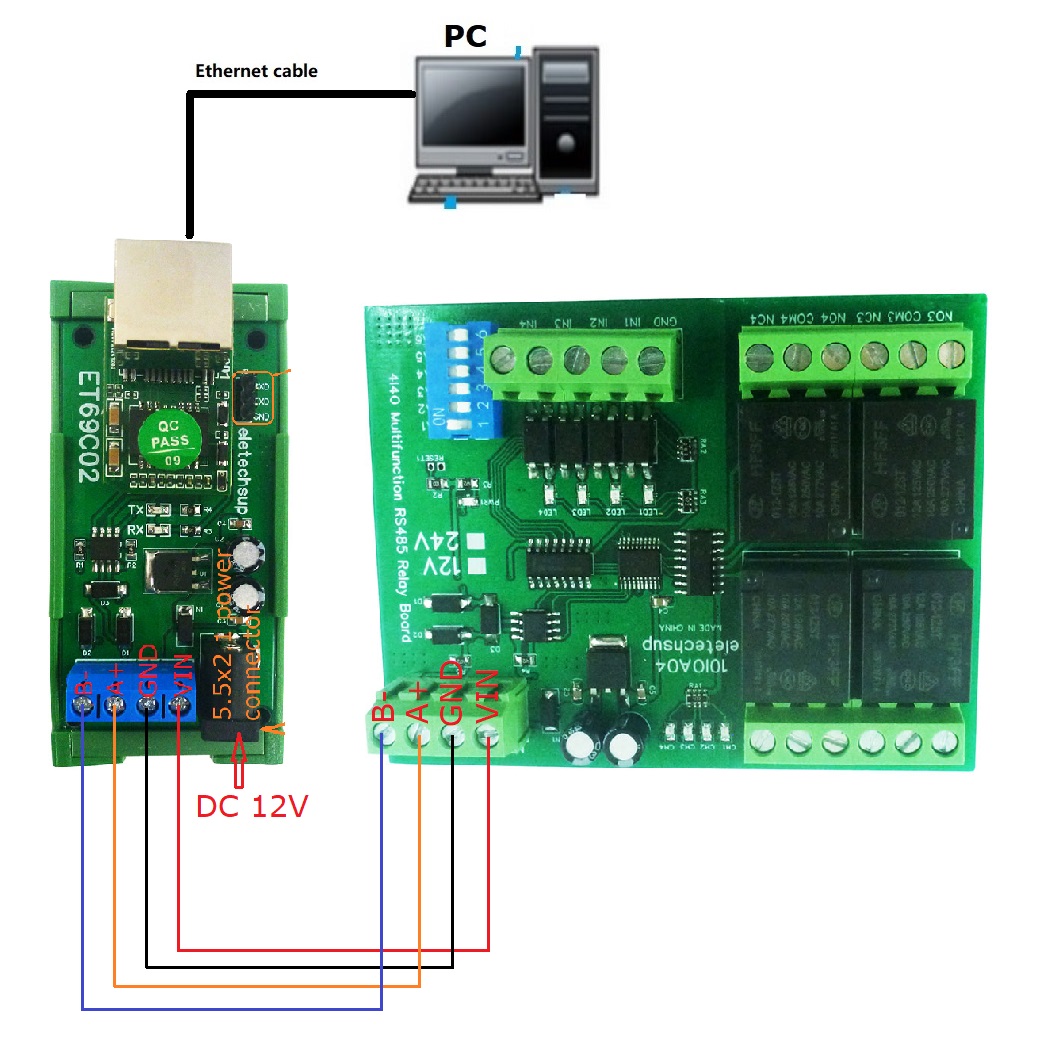 Серверный модуль последовательного порта RS485 в сеть Ethernet TCP/IP конвертер UDP TCP клиентский сервер Modbus Master Slave