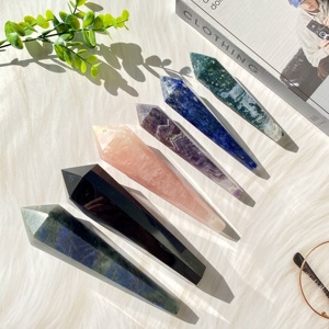 批发天然高品质治疗水晶石根棒点灵气宝石水晶占卜权杖装饰礼品 - Product Image 3