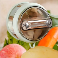 Handmatige grote capaciteit fruit- en groenteschiller met opvangbak voor aardappelen, aardappelbloemen en andere groenten