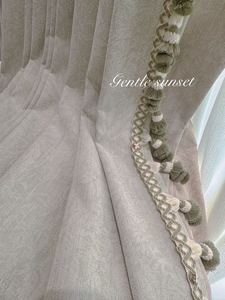 Elegante Moderne Blumenmuster Verdunkelungs-Jacquard-Vorhänge Fertig Konfektionierte Gardinen Isolierte Luxus-Vorhänge für Schlafzimmer Wohnzimmer Hotel - Product Image 4