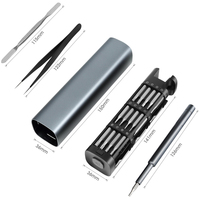 Juego de Destornilladores de Precisión de Acero 46 en 1 con Mini Puntas Magnéticas Kit de Herramientas de Reparación para Teléfono Cámara Reloj Laptop