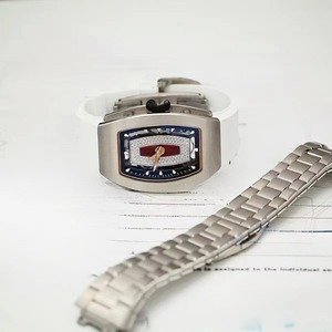 Alloy Barrel <b>Case</b> Sapphire Crystal Dial 50 Bar Water Resistant Tourbillon Chronograph Diver Mechanical <b>Watch</b> Rubber Band for - Product Image 2
