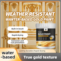 Pintura Dorada Metálica para Manualidades en Metal, Pintura Metálica Dorada para Decoración de Puertas, Puentes y Máquinas