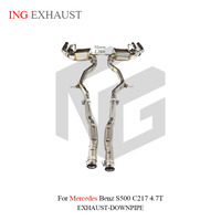 Accessoires automobiles ING : Échappement Catback pour Mercedes Benz S500 Coupé C217 avec silencieux à valve – Pièces de tuyauterie automobile de haute qualité