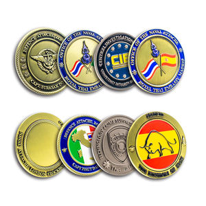 Fabricants Logo 3D Alliage de zinc Collections commémoratives en métal Euro Vieux Plaqué Or Argent Pièces personnalisées - Product Image 4