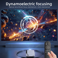 Proyector de TV Inteligente LCD HD 720P LED, Cine en Casa, Películas, Videojuegos, Reuniones, Pantalla Inalámbrica 3D, Proyector Digital con Función de Duplicación de Pantalla