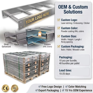 <span class=keywords><strong>BESA</strong></span> CE UL Zertifizierte Standard-Aluminium Verzinkte Leiter-Typ Kabeltrassen Kabelleiter für Industrielle Bauarbeiten Kabelverlegung - Product Image 6