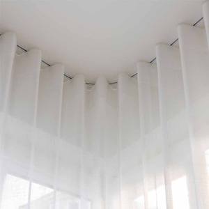 Rideau à tringle à serpent, commande manuelle, double couche de tissu et de tulle transparent pour salon - Product Image 3