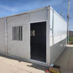 20-40ft Portable Prefab Container House Self-Folding Tiny <strong>Home</strong> with Two Rooms and One Hall for <strong>Home</strong> Bar Living Room Use - Product Image 3