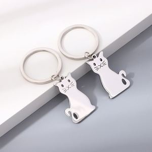 Factory Can Customize Cute Pet Metal <b>Keychains</b> Cats and Dogs Providing Personalized Promotional Gifts for Festivals - Product Image 2