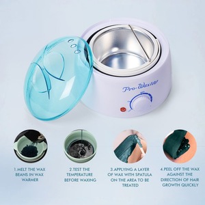 Machine à cire chaude professionnelle Lifestance 500cc chauffe-cire d'épilation Portable JP Plug échantillon gratuit corps visage pieds nez mains - Product Image 6