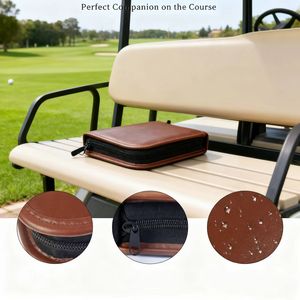 <span class=keywords><strong>Sac</strong></span> d'accessoires <span class=keywords><strong>de</strong></span> golf étanche avec fermeture éclair, facile à transporter, multifonctionnel, grande capacité <span class=keywords><strong>de</strong></span> rangement, en PU, logo personnalisable - Product Image 2
