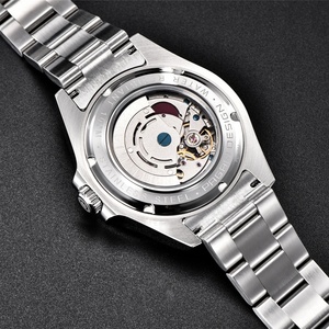 Nuevo Reloj Deportivo de Lujo PAGANI Design 2025 para Hombre, Mecánico Automático, GMT, Cristal de Zafiro, Sumergible 10 Bar, Acero Inoxidable - Product Image 6