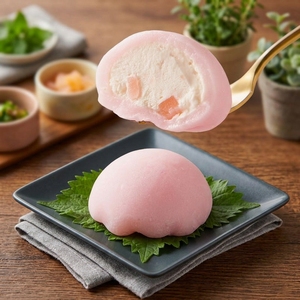 <span class=keywords><strong>Mochi</strong></span> Daifuku Congelado de Piel de Nieve con Centro Cremoso de Melocotón Blanco, Venta al por Mayor, a Granel, OEM, Marca Privada, ¡Gran Demanda! - Product Image 4