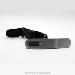 디지털 수하물 저울 50kg 휴대용 LCD 디스플레이 304 스테인레스 스틸 전자 저울 무게 균형 여행 가방 교수형 저울 - Product Image 4