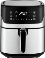 Friteuse à air électrique 6,5 L 1600 W, four intelligent 8 fonctions à commande numérique sans huile, polyvalente, en acier inoxydable, économe en énergie
