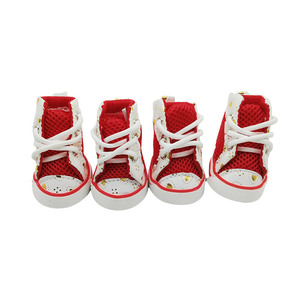 Chaussures de sport respirantes en maille pour chien, antidérapantes, avec lacets, protection des pattes pour l'été, pour petits chiens - Product Image 3