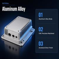 Casing Peralatan Aluminium Industri 6061 Dengan Sirip Pendingin untuk Elektronik Daya dan Rumah Kontrol Motor