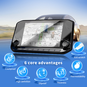 Adesivi per auto pannello digitale Carplay protezione dello schermo in vetro temperato pellicola protettiva accessori per veicoli per NISSAN <span class=keywords><strong>Terra</strong></span> 2024 - Product Image 3