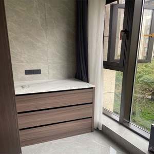 Armoire de rangement en bois pour balcon, armoires de salon modernes - Product Image 5