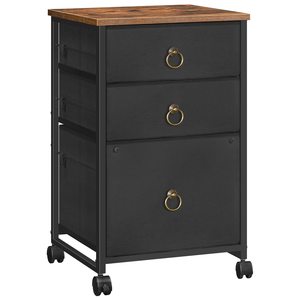 Wholesales Home Office Nonwovens Drawer Vertical Filing Cabinet 3-Drawer Mobile File Cabinet