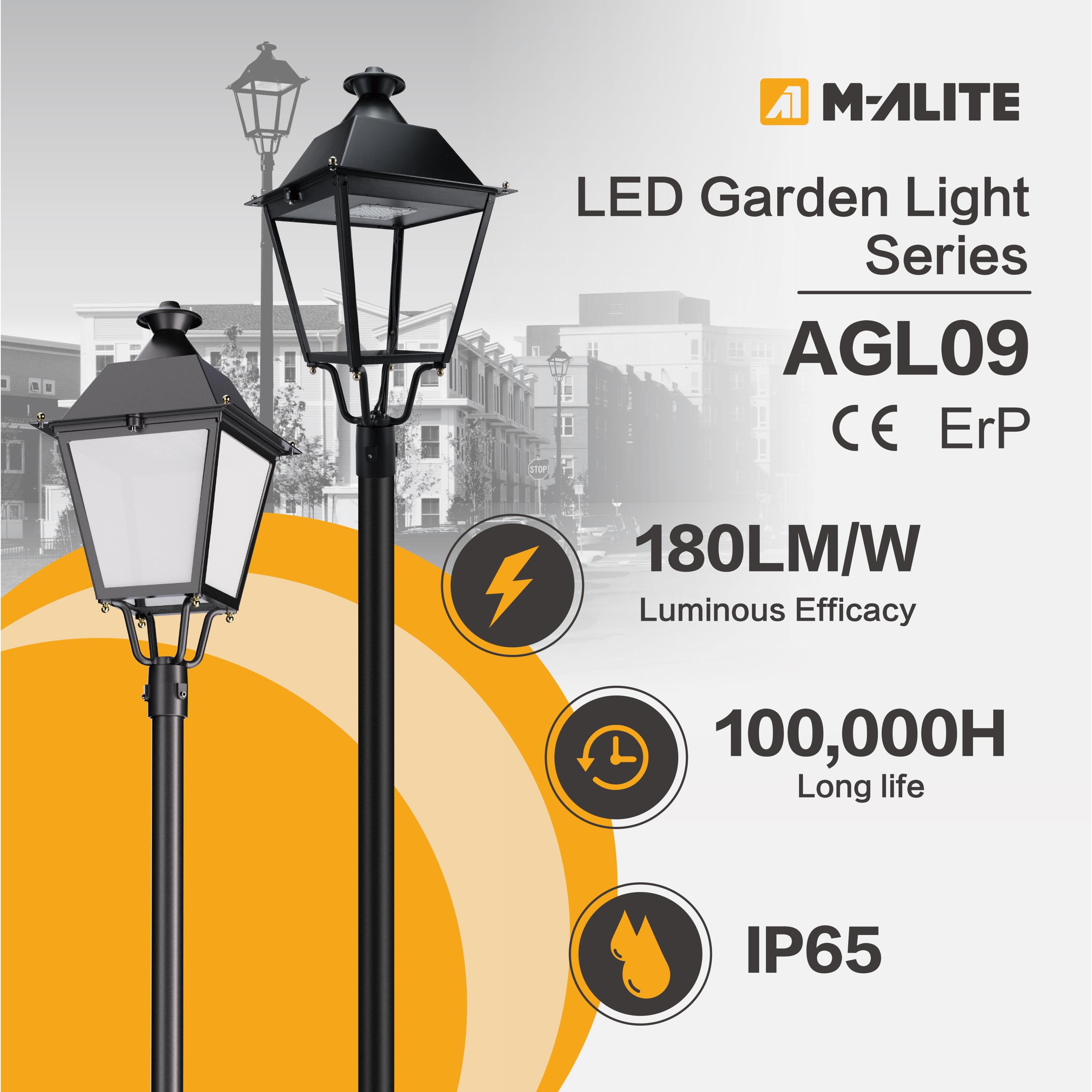 Energy Smart IP66 IK08 Aluminum Powder Painting 75W AC Bollard SPD20KV Eco-Friendly LED Garden Light for Theme Park Path