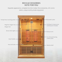 Rumah Sauna ozon inframerah jauh, kabin Sauna dalam ruangan mewah