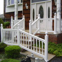 Balustrades et mains courantes en vinyle Fentech durables et faciles à installer, garde-corps en PVC pour villa et maison