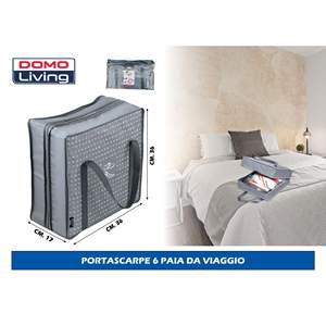 6 Paia di Organizzatori per Scarpe da Viaggio, Scatole Portascarpe Pratiche per lo Stoccaggio in Movimento - Product Image 1